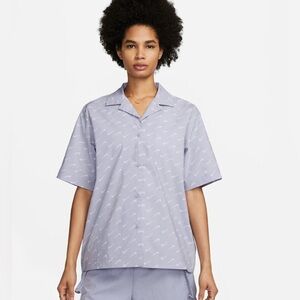 Nike oversized button down shirt